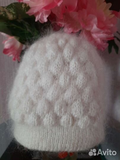 Шапка женская ангора 54-56 новая