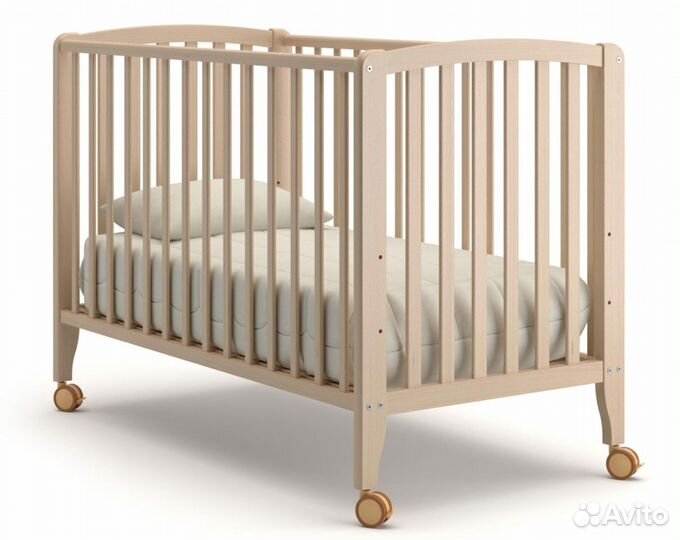 Новая детская кроватка на колесах Angela Bella