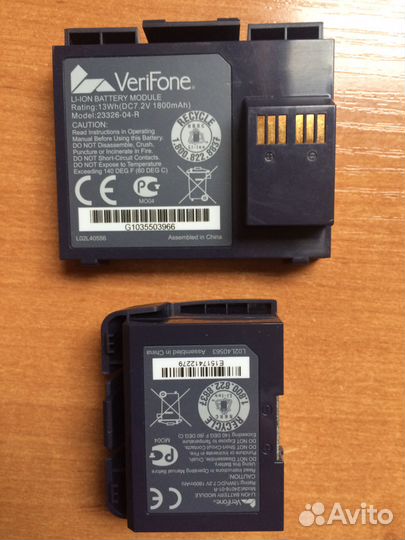 Блоки питания и аккумуляторы терминалов VeriFone