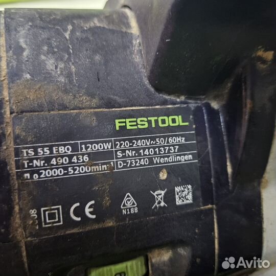 Дисковая пила Festool TS 55 EBQ, 1200 Вт