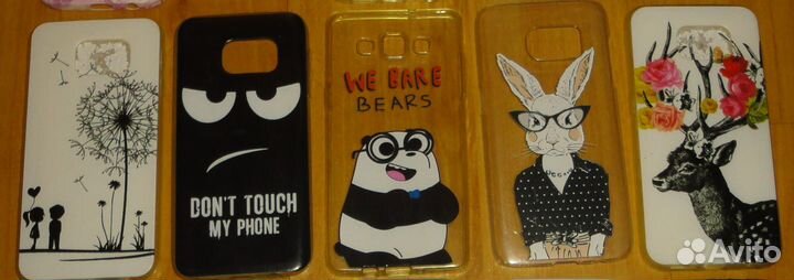 Чехлы для телефонов, 16 штук, разные, цена за все