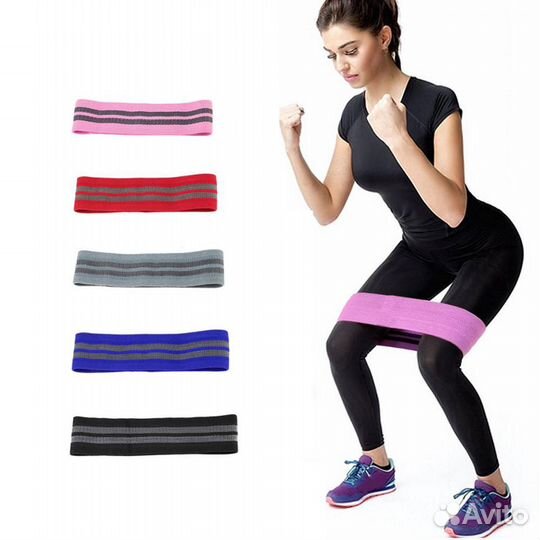 Резинка для фитнеса Hip Bands размер М