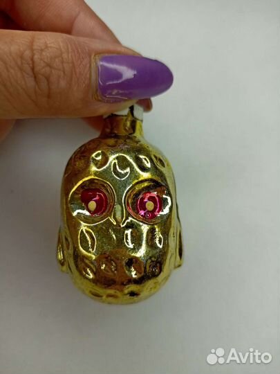 Сова, петушок, бабочка Елочные игрушки СССР