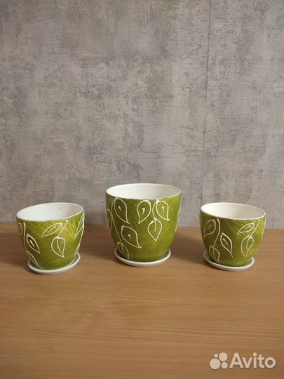 Набор горшков для цветов коллекционный