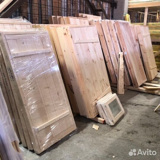 Двери для бани на клиньях, хвоя, 700*1500*90 мм