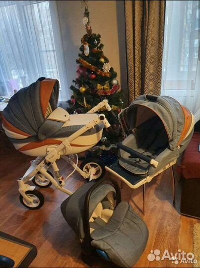 Детские коляски 3 в 1 бу Adamex Barletta