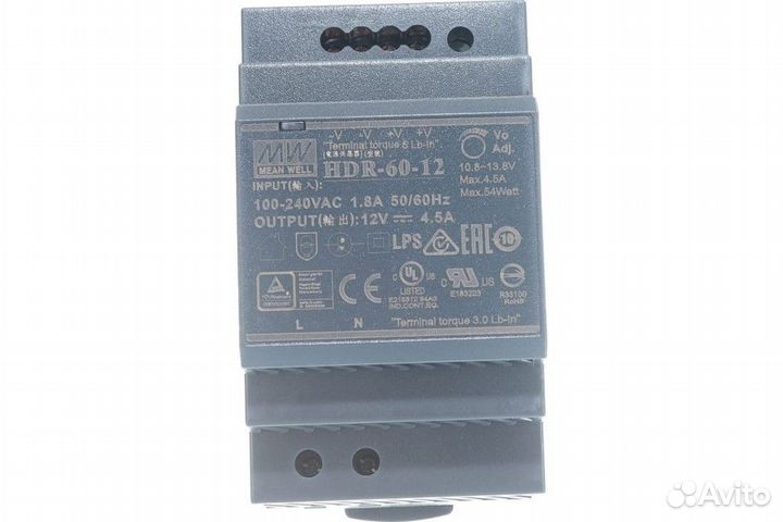 Источник питания Mean Well HDR-60-12