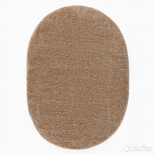 Ковёр Фризе 'Шегги', цвет светло-кофейный, овал 20