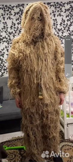 Маскировочный костюм Леший сухая трава новый