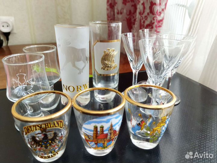 Рюмки стопки из Норвегии и Германии