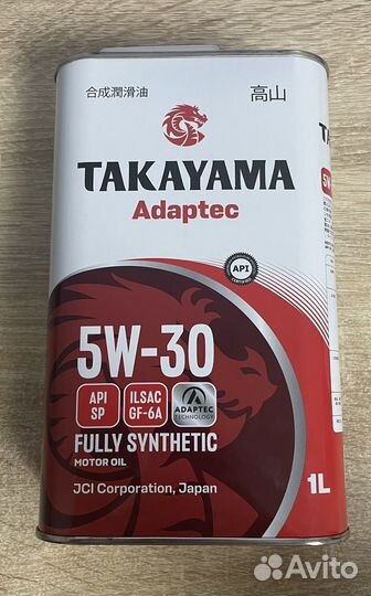 Масло моторное 5w30 Takayama