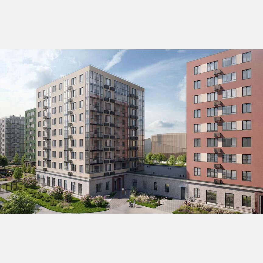 2-к. квартира, 52,1 м², 4/9 эт.