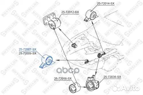 Подушка двигателя mitsubishi lancer -09 2.0D/1.6