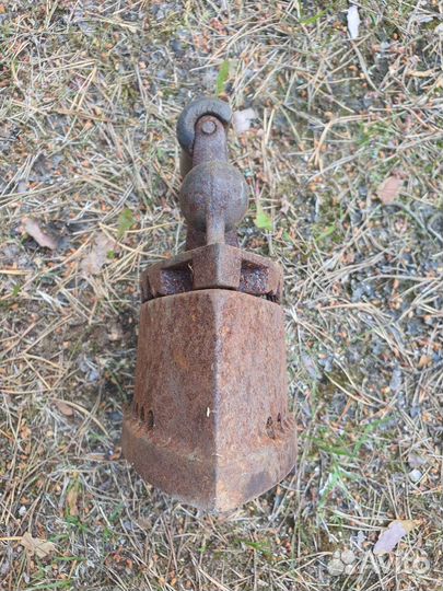 Старинный угольный утюг редкий клеймо