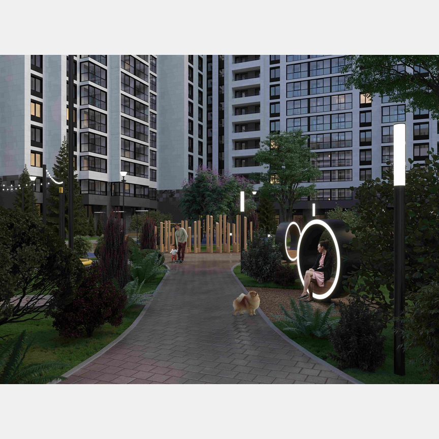 2-к. квартира, 65,9 м², 2/16 эт.