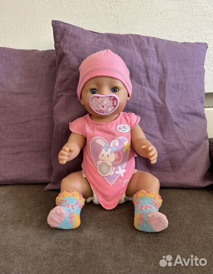 Беби борн. Интерактивная кукла и кровать