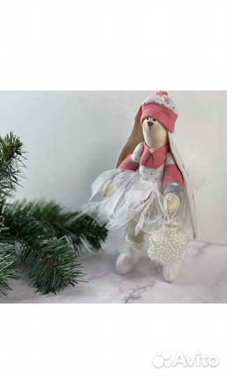 Текстильный Зайка.Ручная работа