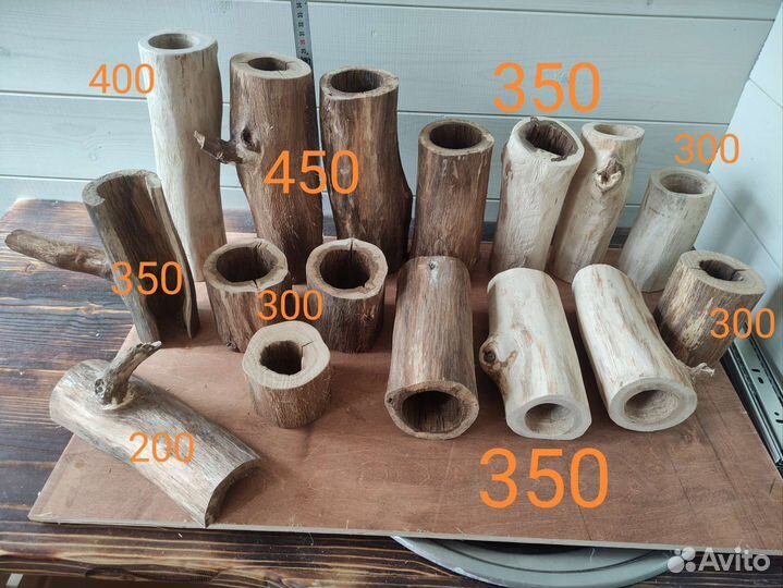 Коряги из дерева для сомов, трубки, гроты