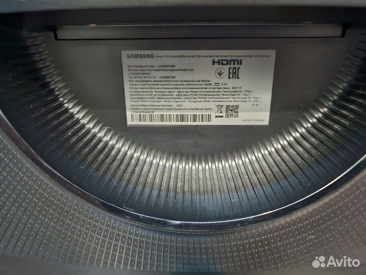 Монитор Samsung Odyssey G5 C32G55tqwi черный