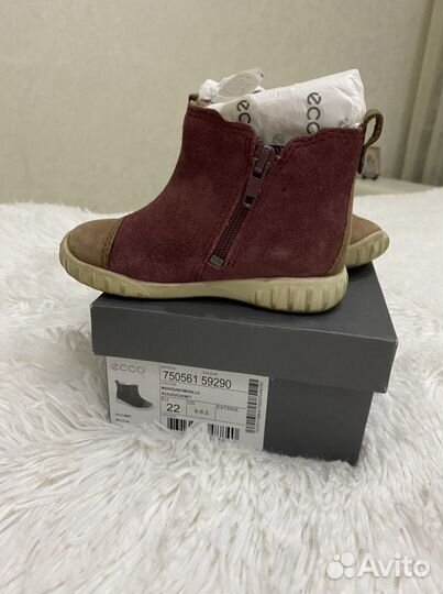 Ботинки ecco для девочки 22
