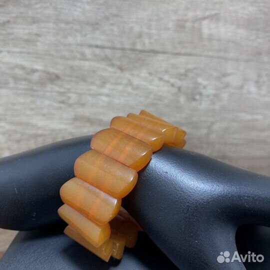 Винтажный Янтарный Браслет Ретро Прессованный