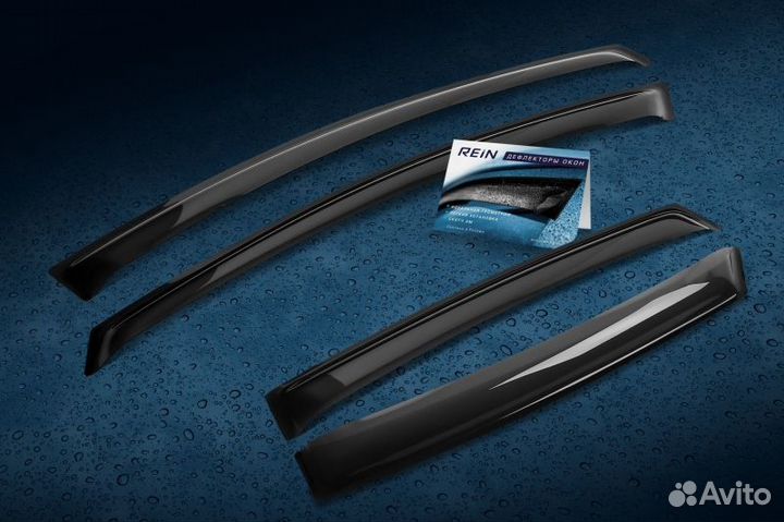 Дефлектор окон (накладной скотч 3м) 4 шт. lifan x6