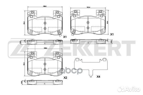 Колодки торм. диск. передн. Genesis G70 17- Ki
