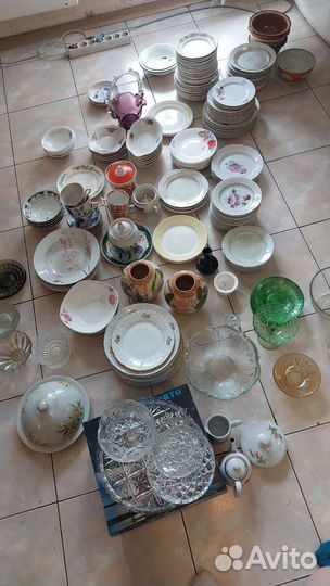 Очень много посуды СССР антиквариат современная