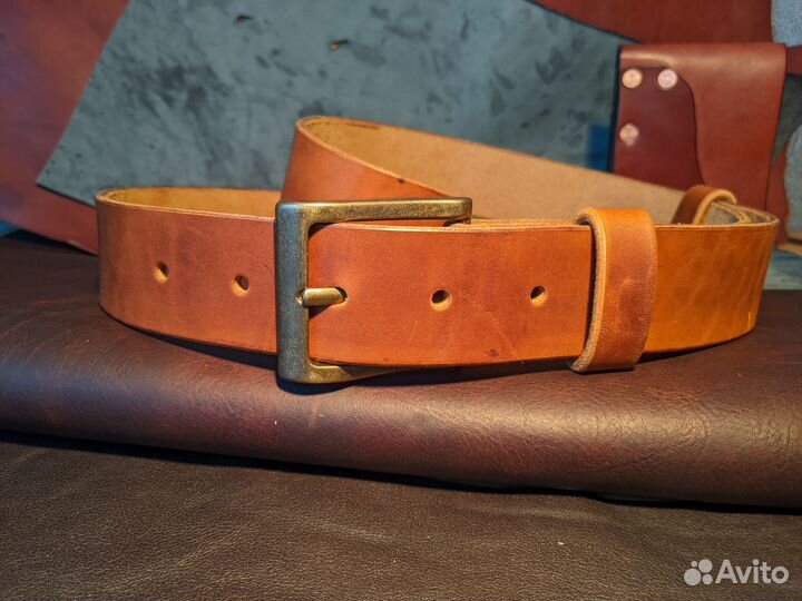 Ремень кожаный