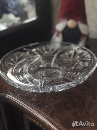 Хрустальное блюдо/ваза, бокалы/фужеры