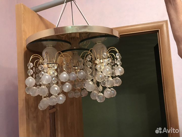Люстра потолочная хрустальная, импортная