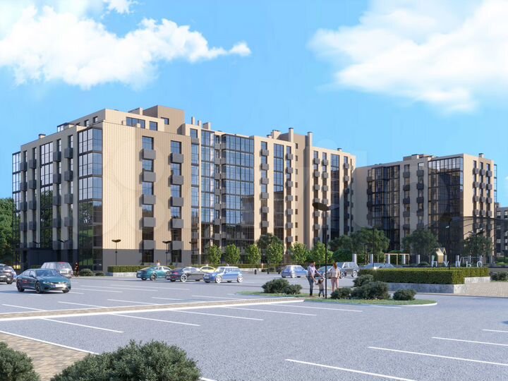 3-к. квартира, 75,6 м², 3/6 эт.