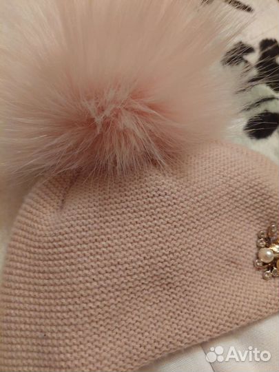 Шапка шлем для девочки 48 50