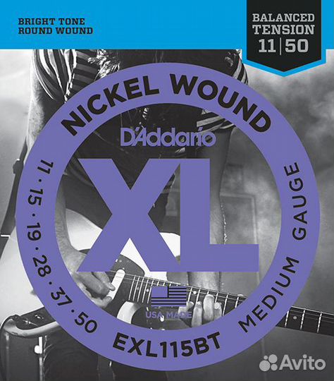 Струны для электрогитары D'Addario EXL115BT