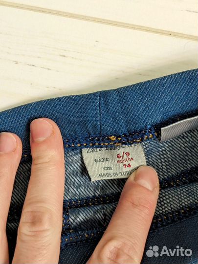 Джинсы Zara 74 для девочки