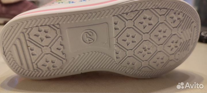Кеды для девочки 24 размер новые