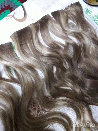 Накладные пряди на заколках