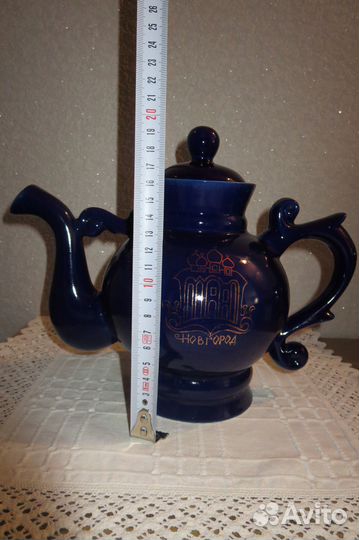 Чайник заварочный 1,5 л. Фарфор. Кобальт. СССР