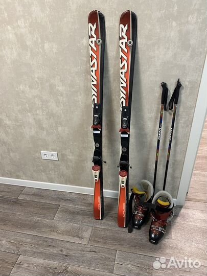 Горные лыжи dynastar (полный комплект)