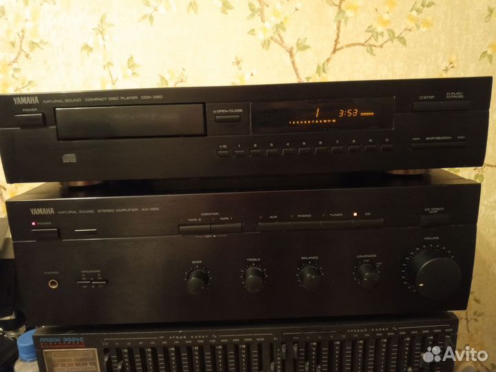 Cd проигрыватель +усилитель yamaha