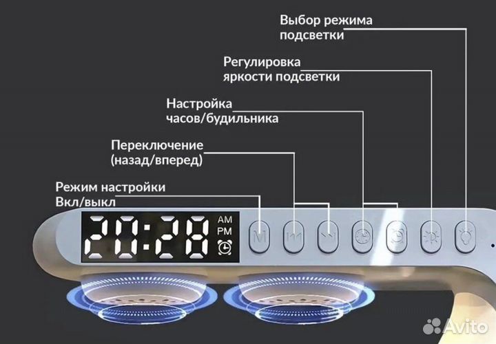 Смарт лампа-ночник 8 в 1