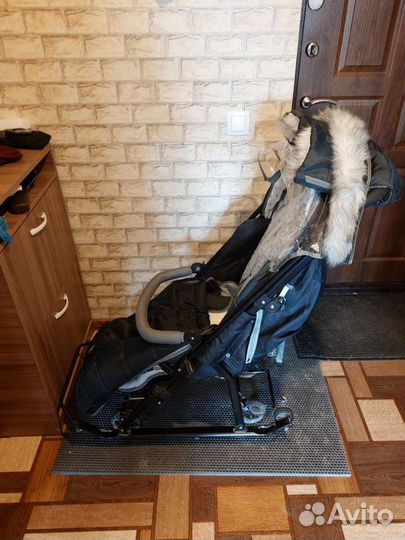 Детские зимние санки коляска бу