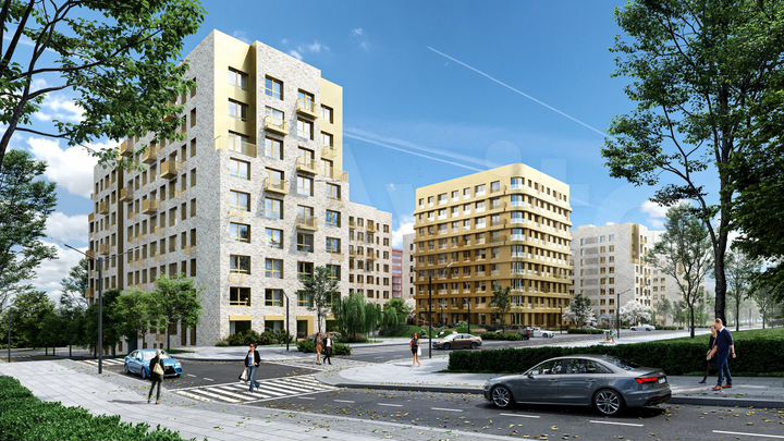 2-к. квартира, 62,5 м², 7/10 эт.