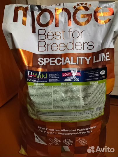 Сухой корм для собак monge