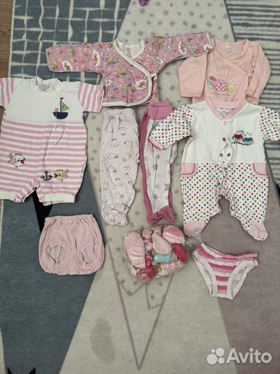 Одежда для девочек пакетом 62 68 74
