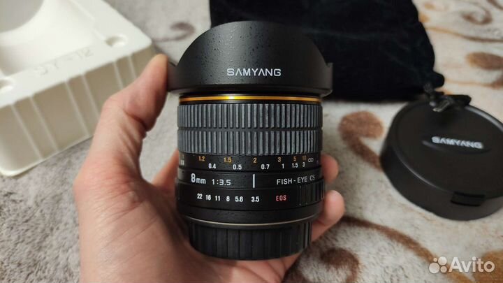 Samyang fish-eye объектив