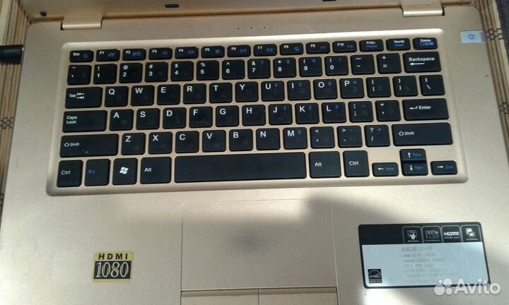 Asus U31F рабочий 2ядра память-1гб