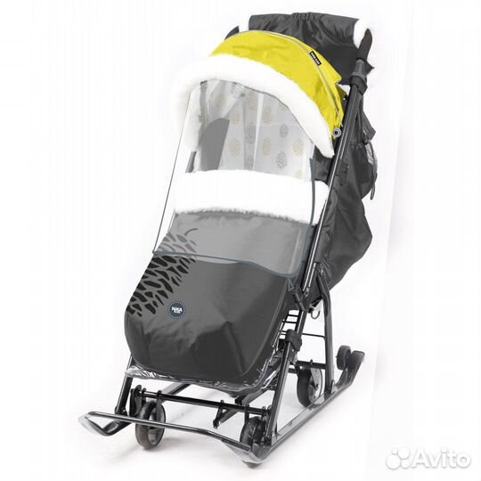Санки коляска Ника 7-5 к с шишкой + доставка