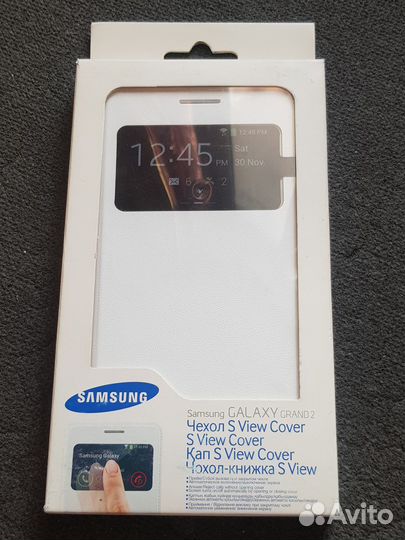 Оригинальный Чехол S-View Cover на Samsung Grand 2