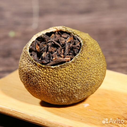 Элитный Шу Пуэр в мандарине высшего качества